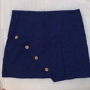 Navy Blue Envelope Skirt